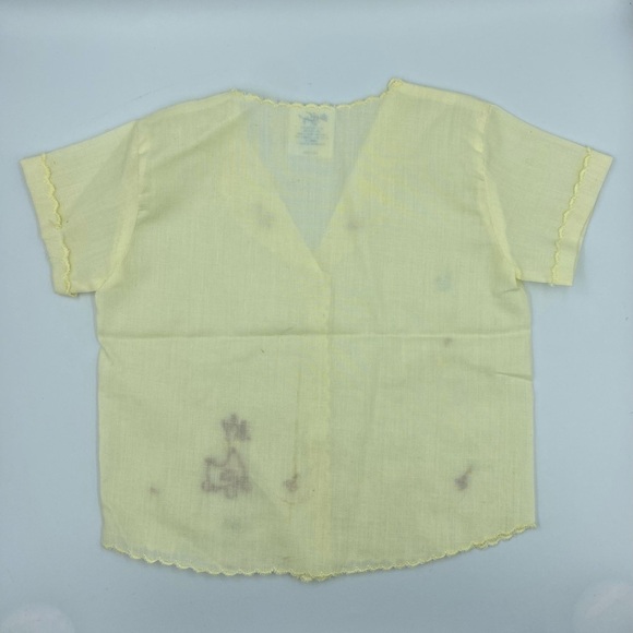 Elegant Baby Yellow Diaper Button-down embroidered Shirt - Picture 5 of 7